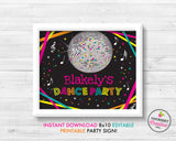 Neon Dance Birthday Party - DIY Printable Party Pack - inkberrycards