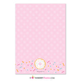 Donuts and Diapers - Baby Girl Sprinkle / Baby Shower Invitation