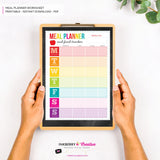 Printable Meal Planner and Food Tracker, Instant Download, PDF, Weekly Meal Planning, Food Tracking, Daily Meals Food Tracker, Food Journal