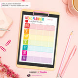 Printable Meal Planner and Food Tracker, Instant Download, PDF, Weekly Meal Planning, Food Tracking, Daily Meals Food Tracker, Food Journal