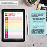 Printable Meal Planner and Food Tracker, Instant Download, PDF, Weekly Meal Planning, Food Tracking, Daily Meals Food Tracker, Food Journal