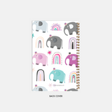 Elephants and Rainbows Spiral Notebook (5.5x8.5)