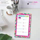 To Do List Notepad - Daily Planner Notepad - Summer Wildflower