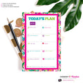 To Do List Notepad - Daily Planner Notepad - Summer Wildflower
