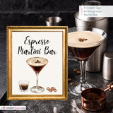 Espresso Martini Bar Printable Sign, Wedding, Bridal, Birthday Party Espresso Martini Bar Sign 8x10, PDF, Instant Download, Digital File