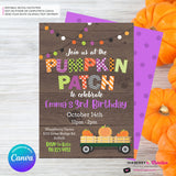Pumpkin Patch Party Invitation - Instant Download, Printable, Edit in Canva