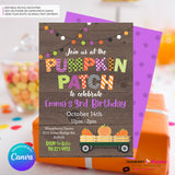 Pumpkin Patch Party Invitation - Instant Download, Printable, Edit in Canva