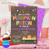Pumpkin Patch Party Invitation - Instant Download, Printable, Edit in Canva