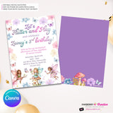 Pixie Fairy Enchanted Birthday Party - Printable, Instant Download, Edit in Canva