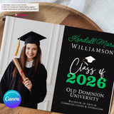 Big Year Elegant Script - Graduation Invitation or Announcement - Editable in Canva