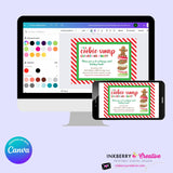 Christmas Cookie Swap Party Invitation - Edit in Canva