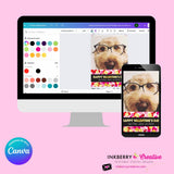 Big Confetti - Valentine's Day Photo Card - Personalize and Edit in Canva
