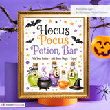 Hocus Pocus Potion Bar Sign, Halloween Party Printable, Witches Brew Drink Station, Halloween Bar Sign, Instant Download 8x10