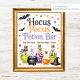 Hocus Pocus Potion Bar Sign, Halloween Party Printable, Witches Brew Drink Station, Halloween Bar Sign, Instant Download 8x10