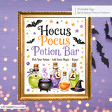 Hocus Pocus Potion Bar Sign, Halloween Party Printable, Witches Brew Drink Station, Halloween Bar Sign, Instant Download 8x10