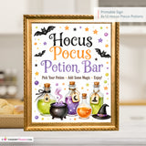 Hocus Pocus Potion Bar Sign, Halloween Party Printable, Witches Brew Drink Station, Halloween Bar Sign, Instant Download 8x10