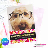 Big Confetti - Valentine's Day Photo Card - Personalize and Edit in Canva