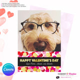 Big Confetti - Valentine's Day Photo Card - Personalize and Edit in Canva