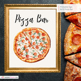 Pizza Bar Printable Sign, Wedding Sign, Bridal Baby Shower Birthday Party Pizza Bar Sign 8x10, PDF, Instant Download, Digital File