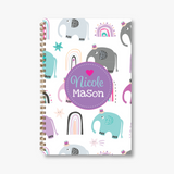 Elephants and Rainbows Spiral Notebook (5.5x8.5)