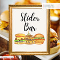 Slider Bar Printable Sign, Wedding Sign, Bridal Baby Shower Birthday Party Slider Bar Sign 8x10, PDF, Instant Download, Digital File