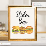 Slider Bar Printable Sign, Wedding Sign, Bridal Baby Shower Birthday Party Slider Bar Sign 8x10, PDF, Instant Download, Digital File