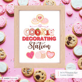 Valentine's Day Cookie Decorating Station 8x10 Sign, JPEG, Instant Download, Digital File
