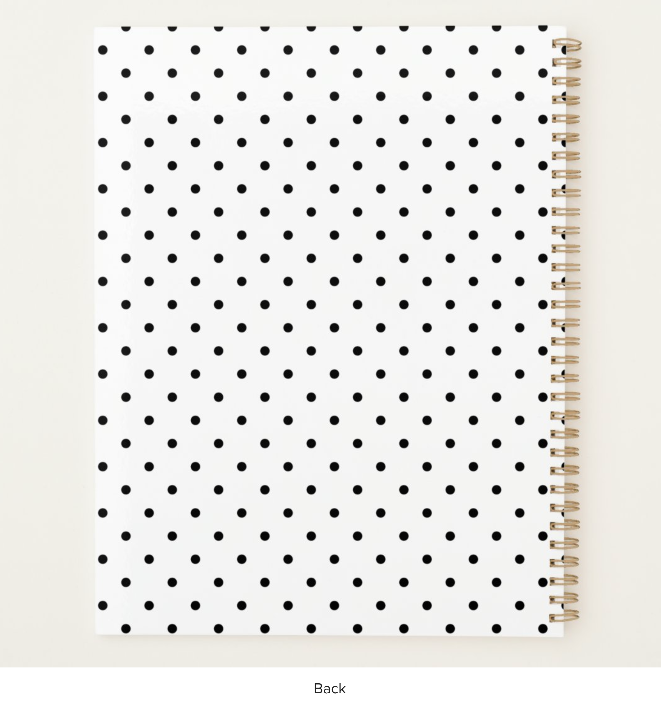 Black and White Striped Floral Planner