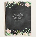 Chalkboard Pink Floral Planner