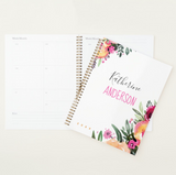 Painted Bright Floral Planner