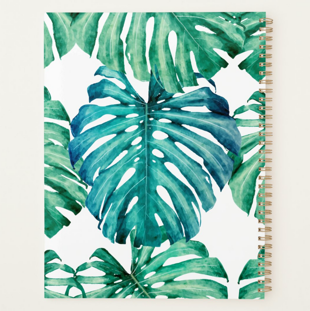 Painted Palm Leaf Planner