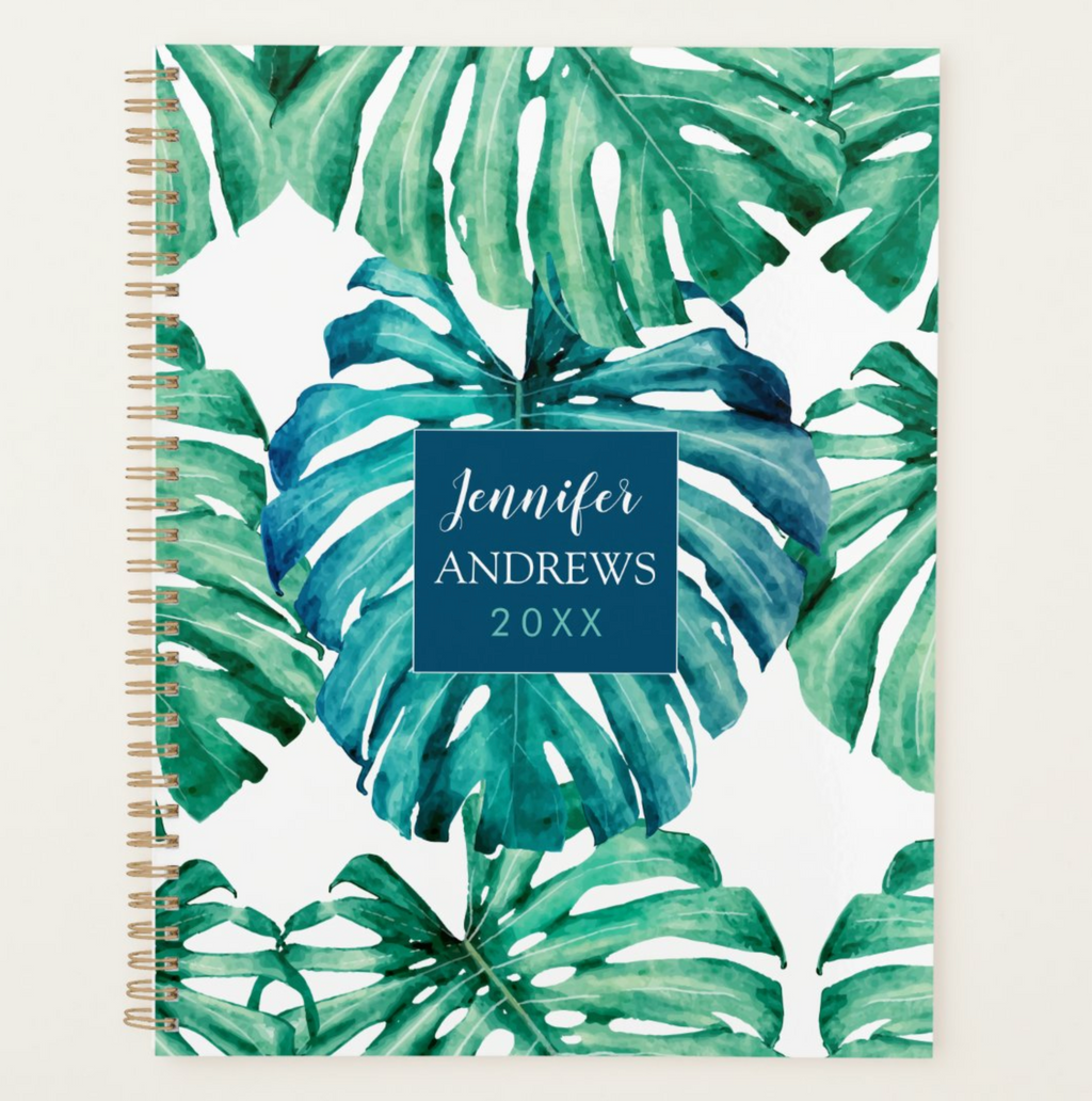 Painted Palm Leaf Planner
