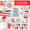 Train Ticket 2nd Birthday - DIY Printable Party Pack - inkberrycards