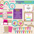Flip Flop Splash Party Birthday - DIY Printable Party Pack - inkberrycards