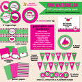 Sweet Watermelon (Pink) Party Birthday - DIY Printable Party Pack - inkberrycards