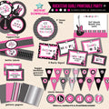 Little Rockstar Girl's Birthday - DIY Printable Party Pack - inkberrycards