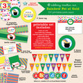 Rainbow Pot of Gold Birthday - DIY Printable Party Pack - inkberrycards