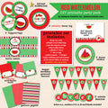 Sweet Watermelon (Red) Party Birthday - DIY Printable Party Pack - inkberrycards