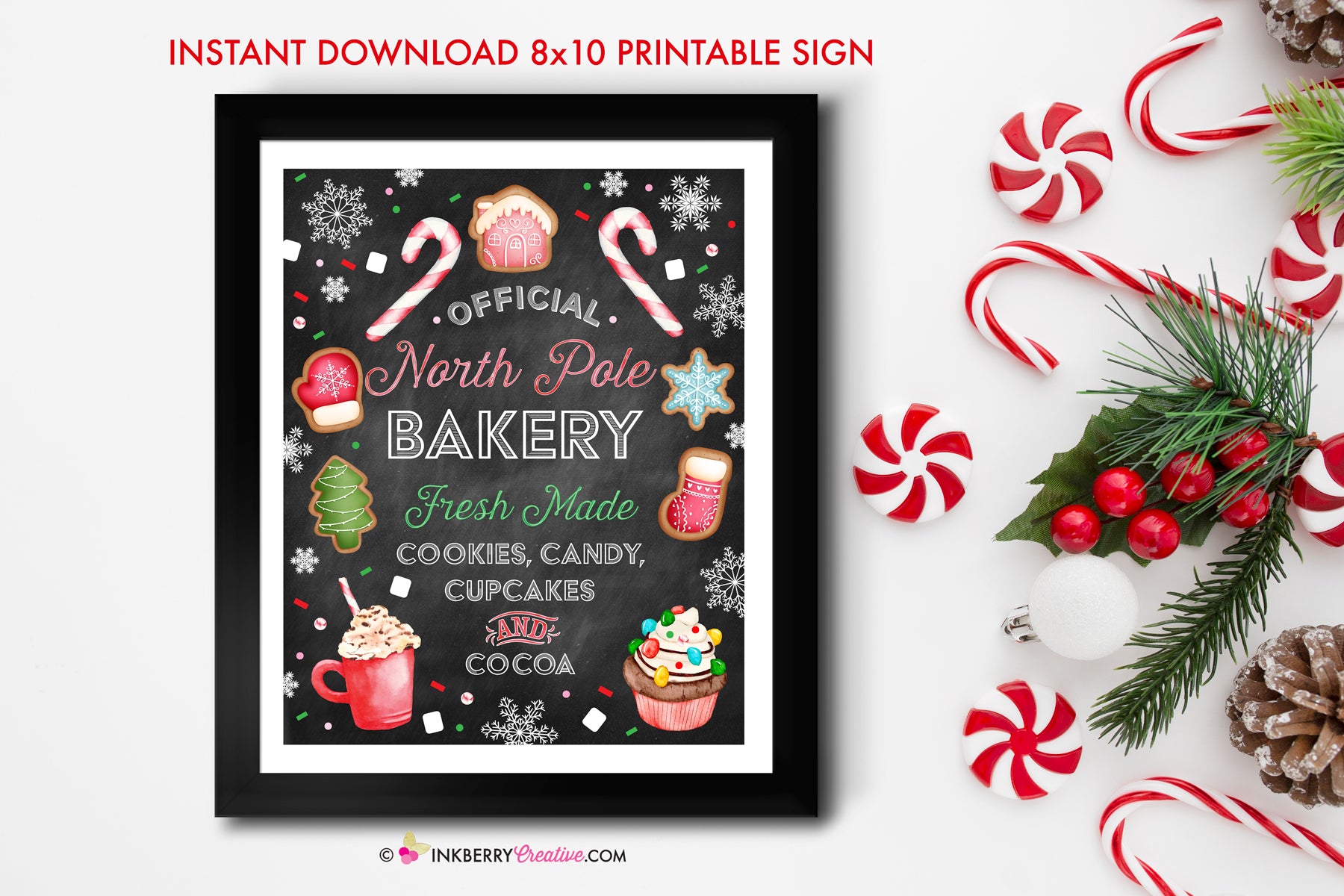 North Pole Bakery Printable Sign - Chalkboard Christmas Baking Kitchen – Inkberry Creative, Inc. north-pole-bakery-printable-sign-chalkboard-christmas-baking-kitchen-inkberry-creative-inc
