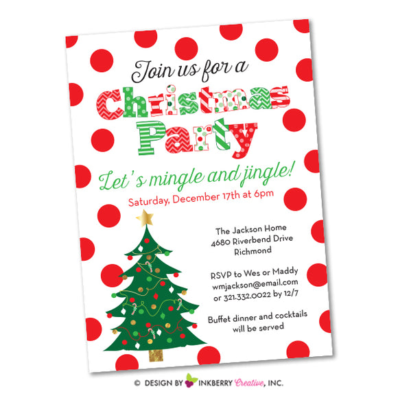 Christmas sales party invitation