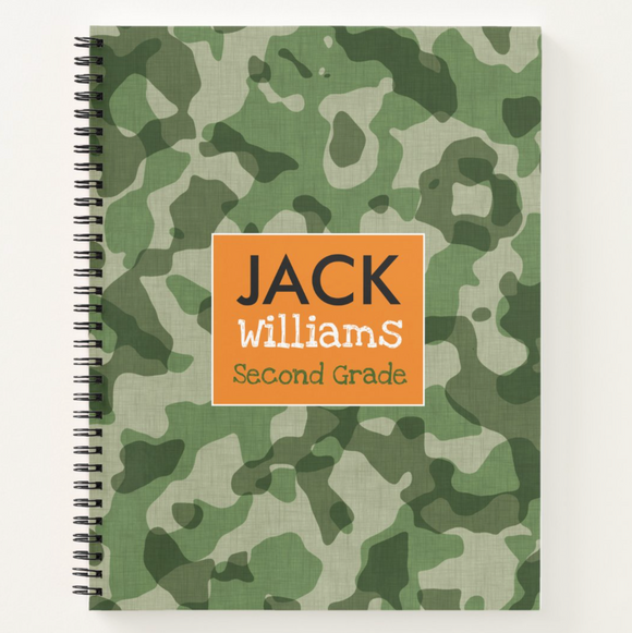 Cool Camo - Personalized Notebook