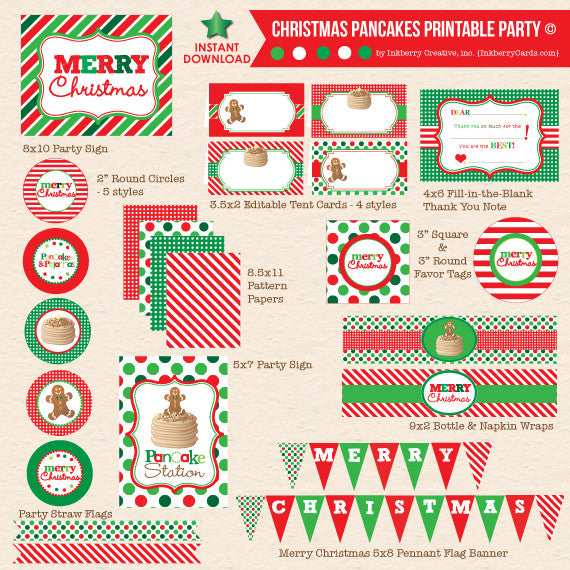 PRINTABLE PARTY PACKS Inkberry Creative