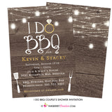 I Do Barbecue - Couples, Coed, Backyard Cookout, BBQ Theme Bridal Shower Invitation - inkberrycards