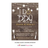 I Do Barbecue - Couples, Coed, Backyard Cookout, BBQ Theme Bridal Shower Invitation - inkberrycards