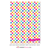 Arts and Crafts Birthday Party Invitation - inkberrycards