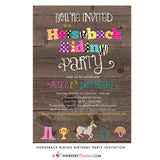 Horseback Riding Birthday Party Invitation - inkberrycards