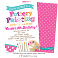 Pottery Painting Party Invitation - inkberrycards