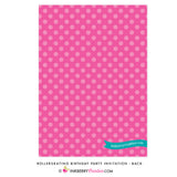 Roller Skating Birthday Party Invitation - inkberrycards