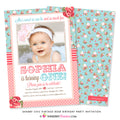 Shabby Chic Vintage Rose Birthday Party Invitation (with Photo) - inkberrycards