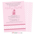 Pink Diamond Band - Girl's First Holy Communion Invitation